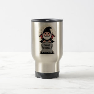 Mug De Voyage Joli gnome vampire de dessin animé debout devant u