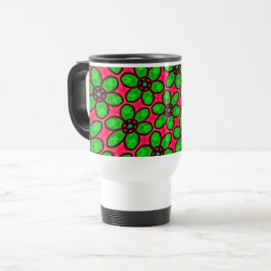 Mug De Voyage Joli Motif de fleurs Abstraites