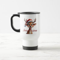 Joli Renne Souhaitant un Joyeux Noël