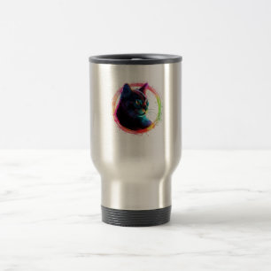 Mug De Voyage jolie couleur pleine chats