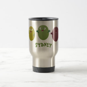 Mug De Voyage Jolie olives joyeux chantant dessin animé
