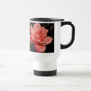 Mug De Voyage Jolie rose rose pêche florale