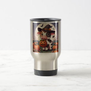 Mug De Voyage Jolie vache sorcière Halloween