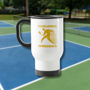 Mug De Voyage Joueur de Pickleball Speedball avec vitesse
