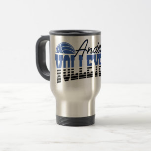 Mug De Voyage Joueur de volley-ball personnalisé AJOUTER UN NOM