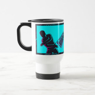 Mug De Voyage Joueur Écrasant Clavier
