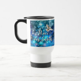 Mug De Voyage Jour de la Paix de la Colombe Bleue