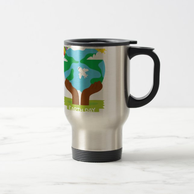 Mug De Voyage jour des terres africain arc-en-ciel (Droit)