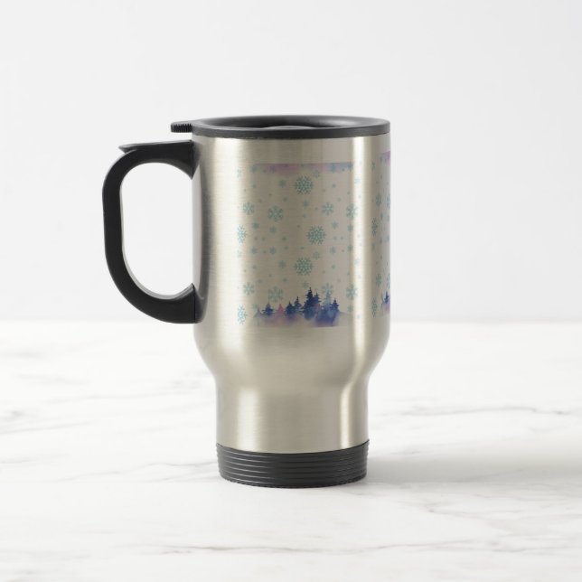 Mug De Voyage Jour d'hiver amusant (Gauche)