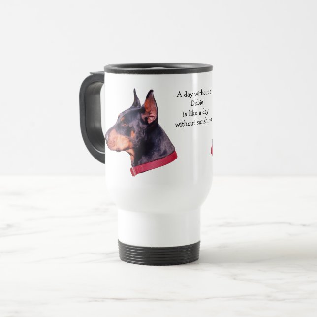Mug De Voyage Jour Sans Dobie Doberman (Devant gauche)