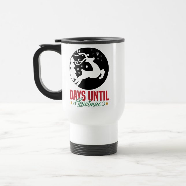 Mug De Voyage Jours jusqu'à Noël-14531 (Gauche)