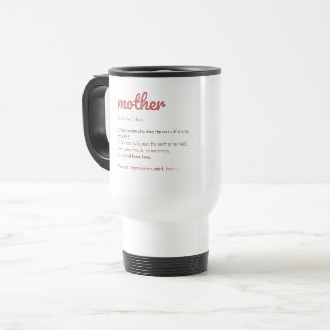 Mug De Voyage Joyeuse Fête des Mères (Devant gauche)