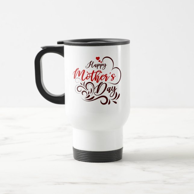 Mug De Voyage Joyeuse fête des mères Design élégant-23331 (Gauche)
