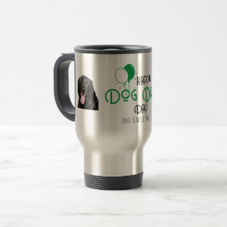 Mug De Voyage Joyeuse fête du papa de chien avec des ballons ver