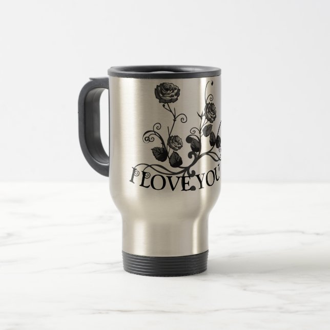 Mug De Voyage Joyeuse Saint-Valentin (Devant gauche)
