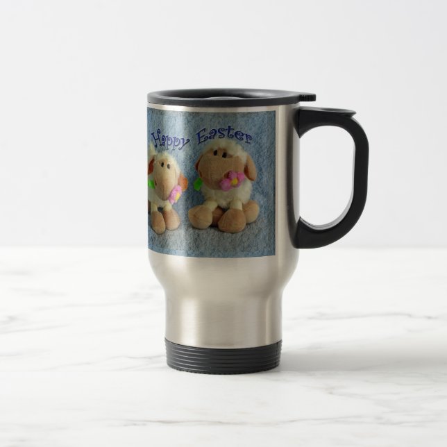 Mug De Voyage Joyeux agneaux de Pâques (Droit)
