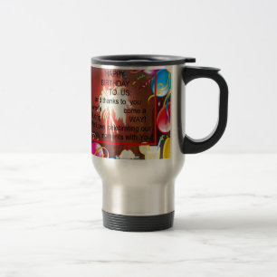 Mug De Voyage Joyeux Anniversaire à Nous Impression d'Art