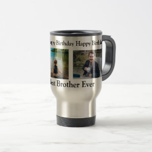 Mug De Voyage Joyeux anniversaire au meilleur frère jamais