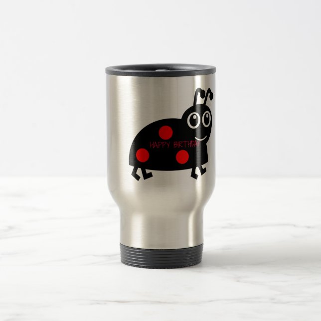 Mug De Voyage Joyeux Beetle d'anniversaire (Centre)
