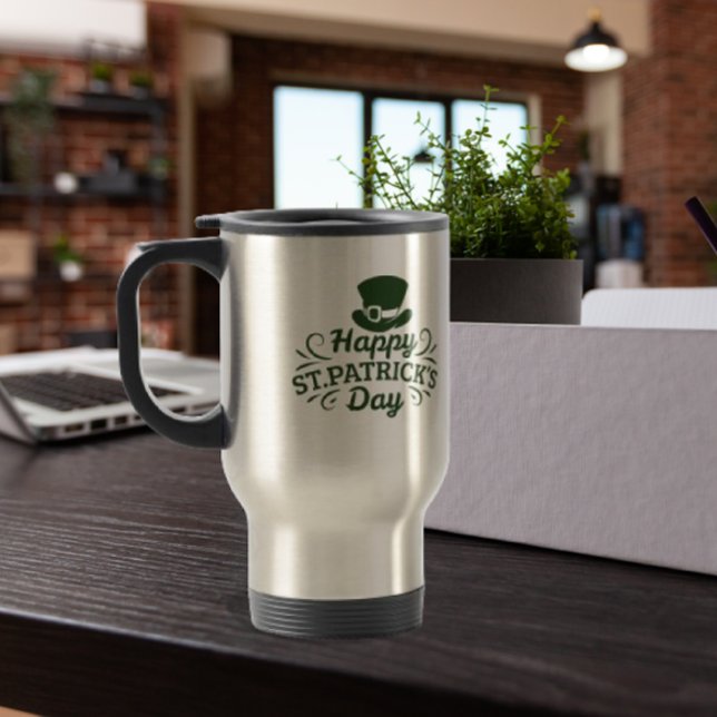 Mug De Voyage Joyeux canard de St. Patrick's Day (Créateur téléchargé)