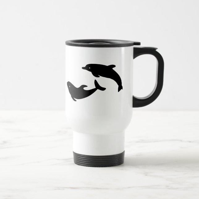 Mug De Voyage Joyeux dauphins (Droite)