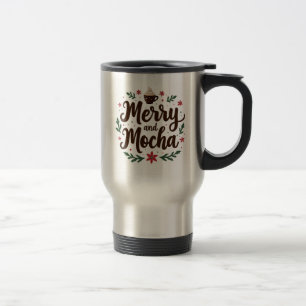 Mug De Voyage Joyeux et Mocha Boire Noël Café Noël Noël Noël Noë