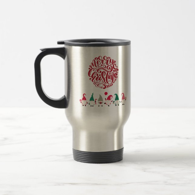 Mug De Voyage Joyeux gnomes de Noël (Gauche)