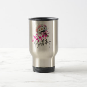 Mug De Voyage Joyeux Jour de naissance élégant