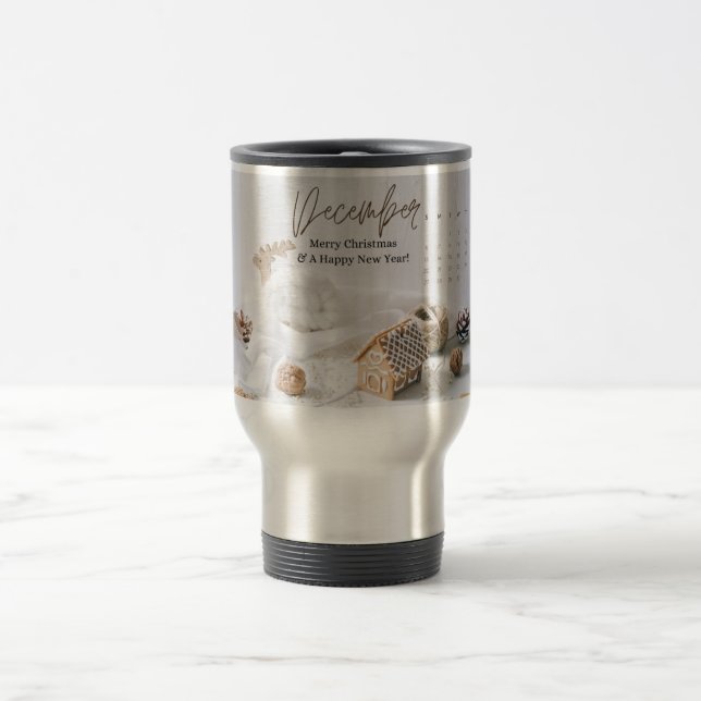 Mug De Voyage Joyeux Noël & Bonne Année, Décembre (Centre)