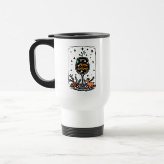 Mug De Voyage Joyeux Noël dans un verre de vin
