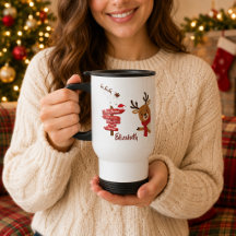 Joyeux Noël personnalisé Renne mignon