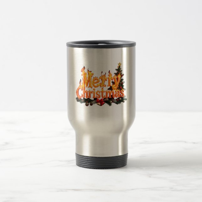 Mug De Voyage Joyeux sapin de Noël (Centre)