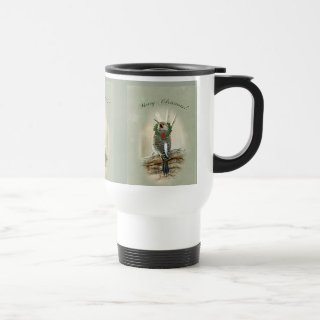 Mug De Voyage Joyeux voeux de Noël - Northern Flicker (Droite)