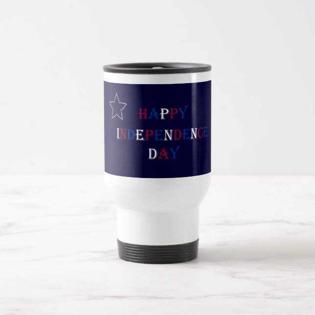 Mug De Voyage Joyeux voyage de la fête de l'Indépendance (Centre)