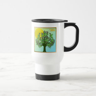 Mug De Voyage Judaica 12 Tribus Israël Asher