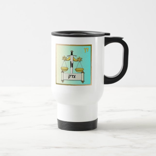 Mug De Voyage Judaïque 12 Tribus Israël Dan (Droite)