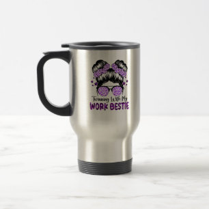 Mug De Voyage Jumelage Avec Mon Travail Bestie Meilleur Ami Espr