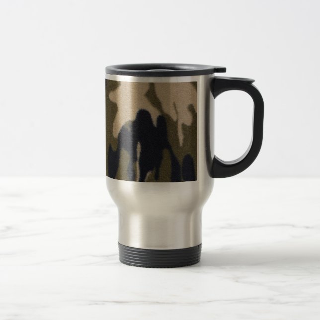 Mug De Voyage Jungle d'impression de Camo verte/noir pour des (Droit)
