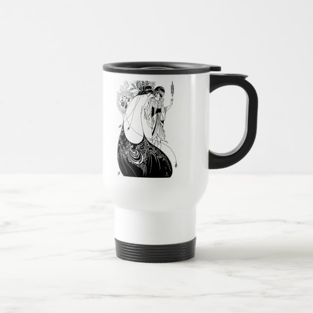 Mug De Voyage Jupe Peacock Beardsley Art Nouveau (Droite)
