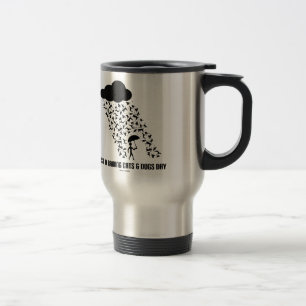 Mug De Voyage Juste A pleuvant le jour de chats et de chiens
