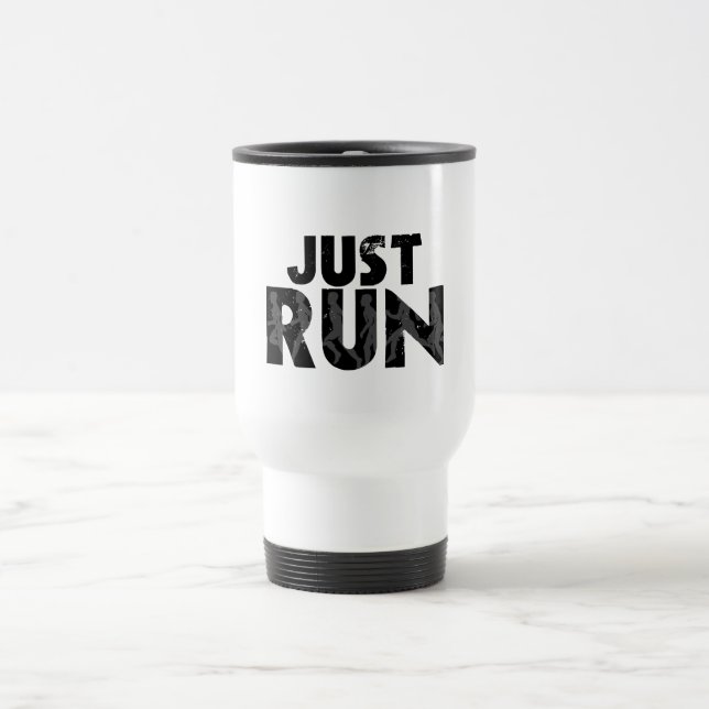 Mug De Voyage Juste courir (Centre)