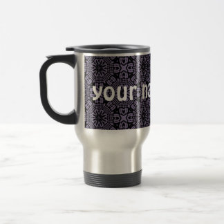 Mug De Voyage Kaléidoscope noir et violet