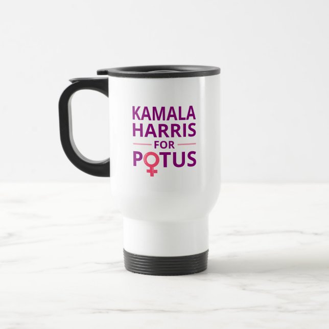 Mug De Voyage Kamala Harris pour POTUS I (Gauche)