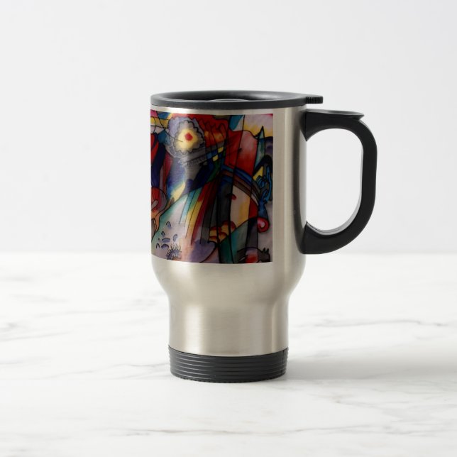 Mug De Voyage Kandinsky 1913 Peinture Abstraite (Droit)