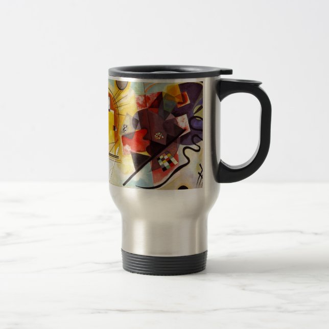 Mug De Voyage Kandinsky jaune bleu (Droit)