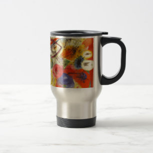 Mug De Voyage Kandinsky Noir frappe la peinture Abstraite