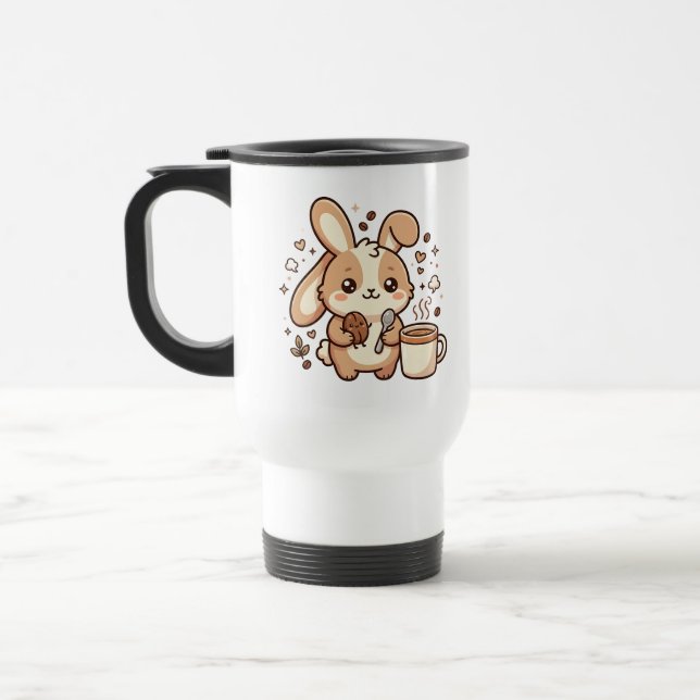 Mug de voyage Kawaii Bunny (Gauche)