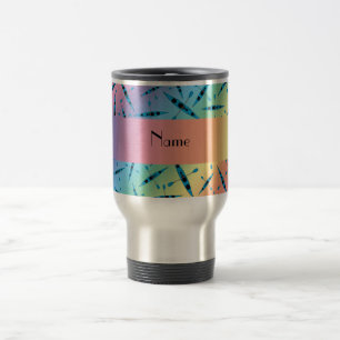 Mug De Voyage Kayaks nommés personnalisés d'arc-en-ciel