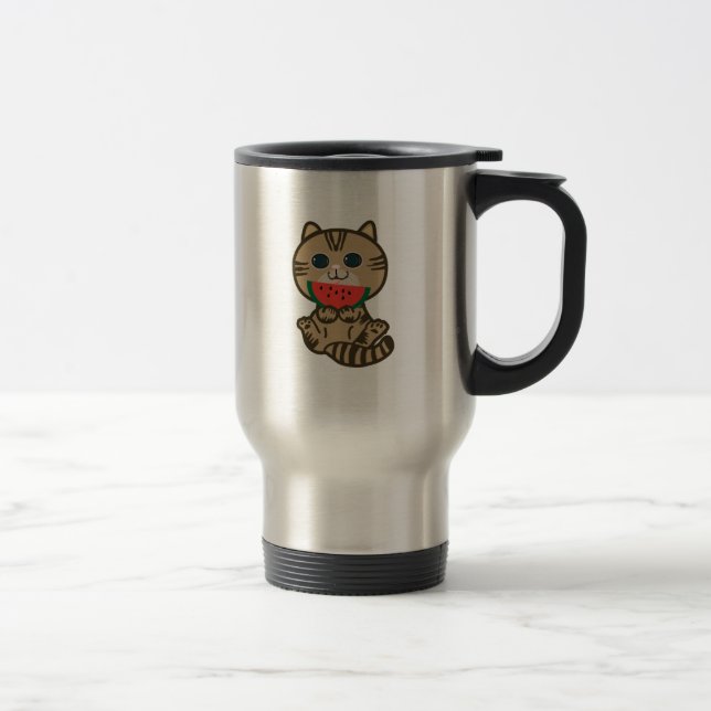Mug De Voyage kitty et pastèque (Droit)