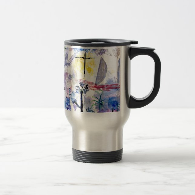 Mug De Voyage Klee - Paysage inachevé, peinture Paul Klee (Droit)